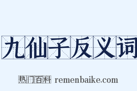 九仙子反义词是什么意思的图片